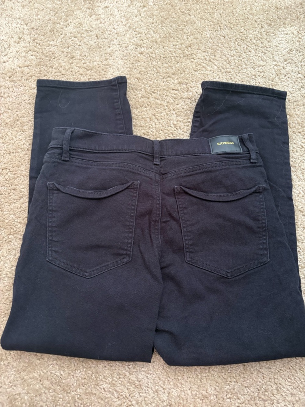 Express High Rise Straight Ankle Jeans - Picture 5 of 5
